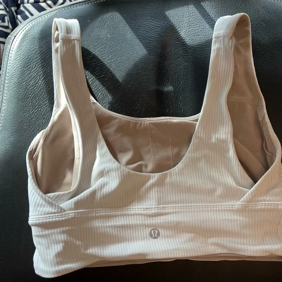 Lululemon White Ribbed Bra - Picture 4 of 4